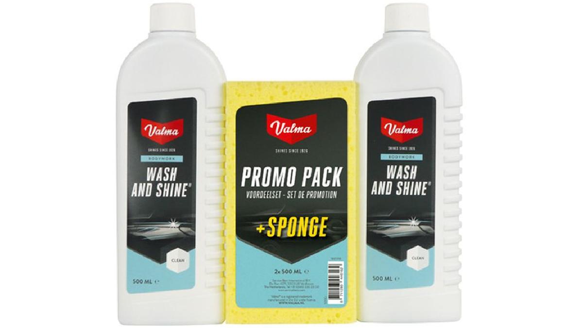 Valma+S05G+2x+500ml+Wash%26Shine+%2B+%C3%89ponge
